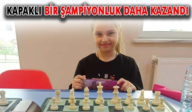 Kapaklı bir şampiyonluk daha kazandı