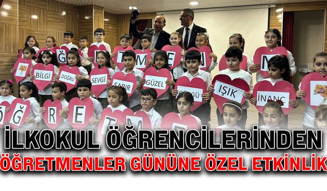 İlkokul öğrencilerinden Öğretmenler Günü’ne özel etkinlik