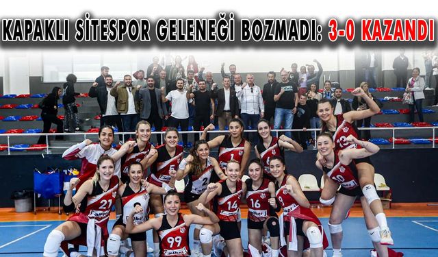 Kapaklı Sitespor geleneği bozmadı: 3-0 kazandı