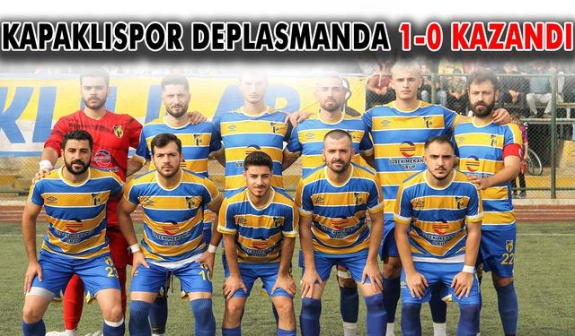 Kapaklıspor deplasmanda 1-0 kazandı