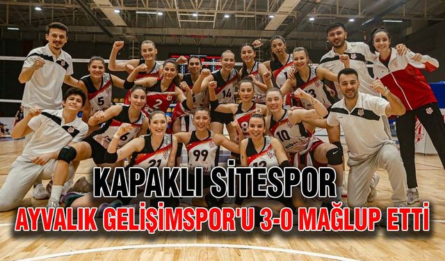 Kapaklı Sitespor  Ayvalık Gelişimspor'u 3-0 mağlup etti