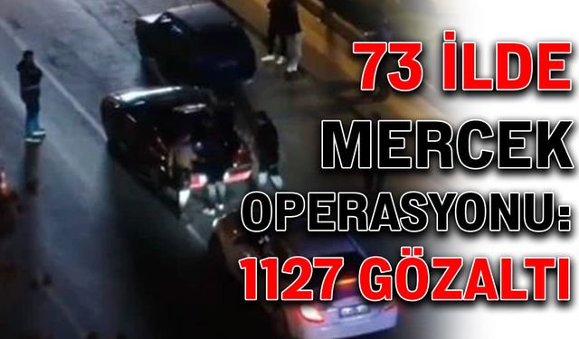 73 ilde Mercek Operasyonu: 1127 gözaltı