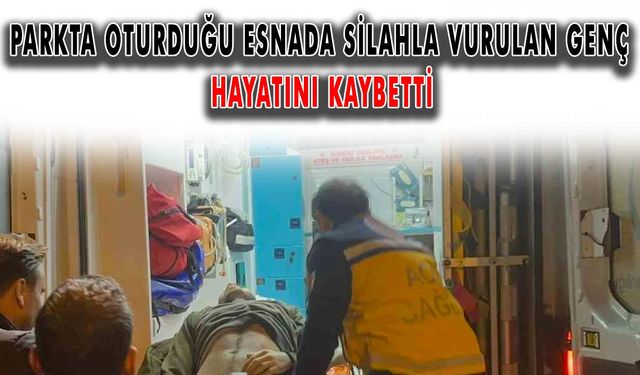 Parkta oturduğu esnada silahla vurulan genç hayatını kaybetti