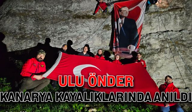 Ulu Önder Kanarya Kayalıklarında anıldı