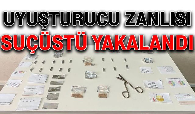 Uyuşturucu zanlısı suçüstü yakalandı