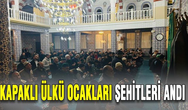 Kapaklı Ülkü Ocakları Şehitleri andı