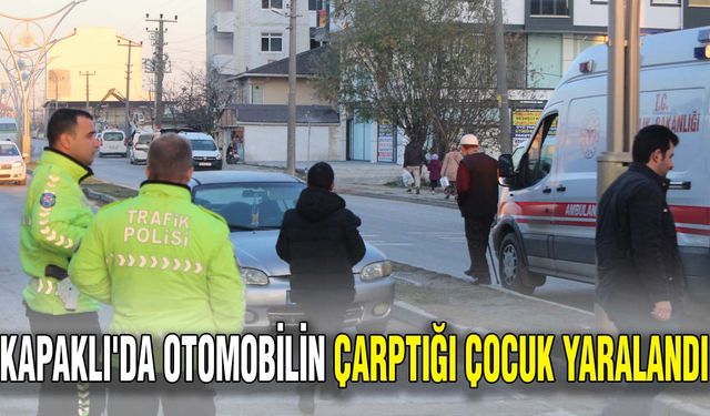 Kapaklı'da otomobilin çarptığı çocuk yaralandı