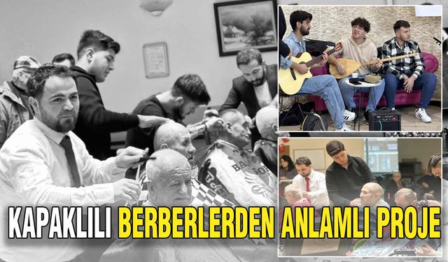 Kapaklılı berberlerden anlamlı proje