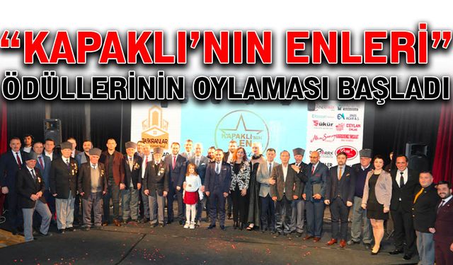 “Kapaklı’nın Enleri” ödüllerinin oylaması başladı