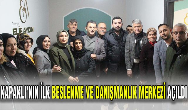 Kapaklı’nın ilk Beslenme ve Danışmanlık Merkezi açıldı