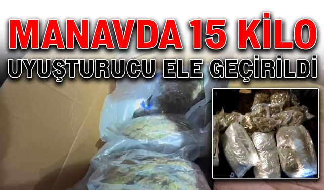 Manavda 15 kilo uyuşturucu ele geçirildi