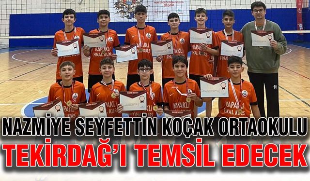 Nazmiye Seyfettin Koçak Ortaokulu, Tekirdağ’ı temsil edecek