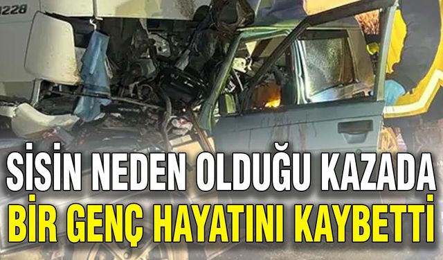 Sisin neden olduğu kazada bir genç hayatını kaybetti