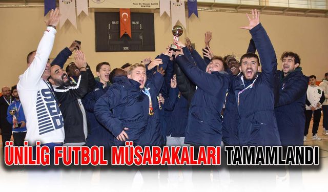 ÜNİLİG futbol müsabakaları tamamlandı