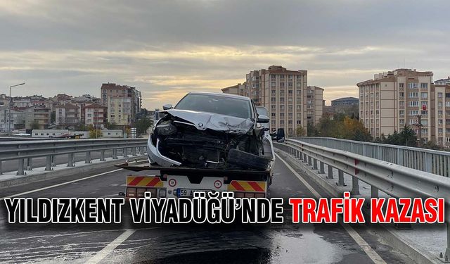 Yıldızkent Viyadüğü’nde trafik kazası