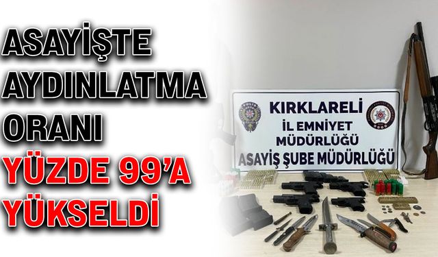 Asayişte aydınlatma oranı yüzde 99’a yükseldi