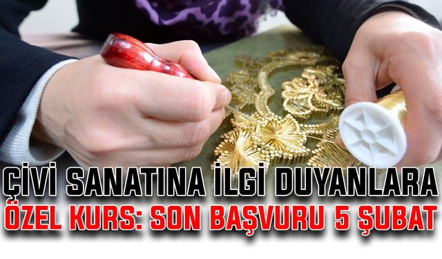 Çivi sanatına ilgi duyanlara özel kurs