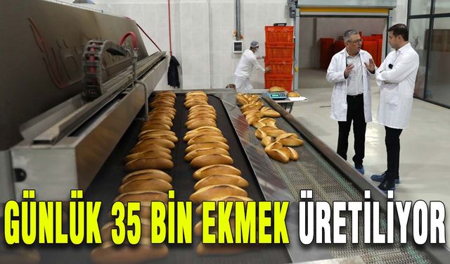 Günlük 35 bin ekmek üretiliyor