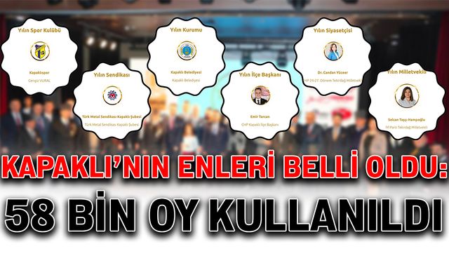 Kapaklı’nın enleri belli oldu: 58 bin oy kullanıldı