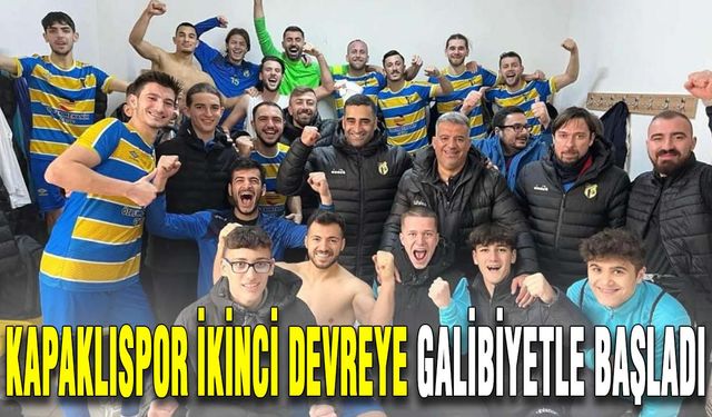 Kapaklıspor ikinci devreye galibiyetle başladı