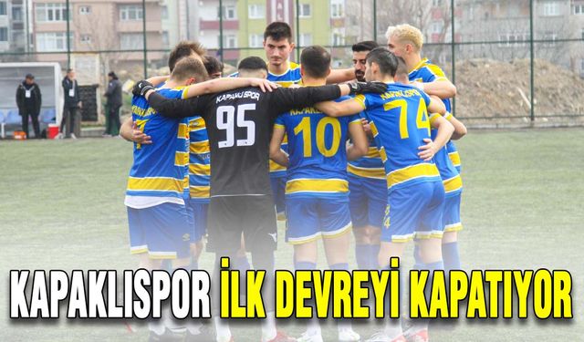 Kapaklıspor ilk devreyi kapatıyor