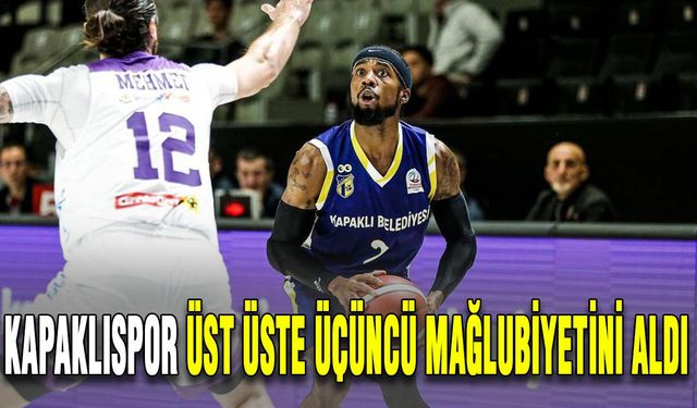 Kapaklıspor üst üste üçüncü mağlubiyetini aldı