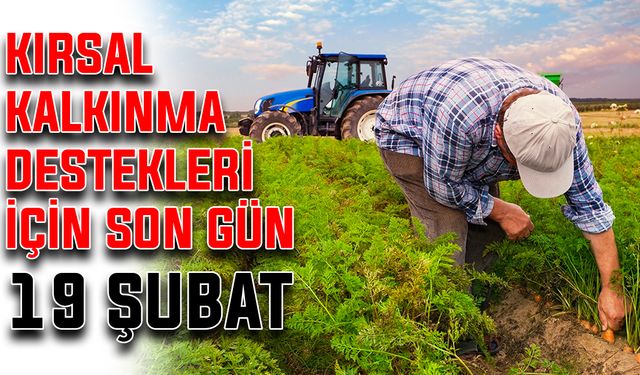 Kırsal kalkınma destekleri için son gün 19 Şubat