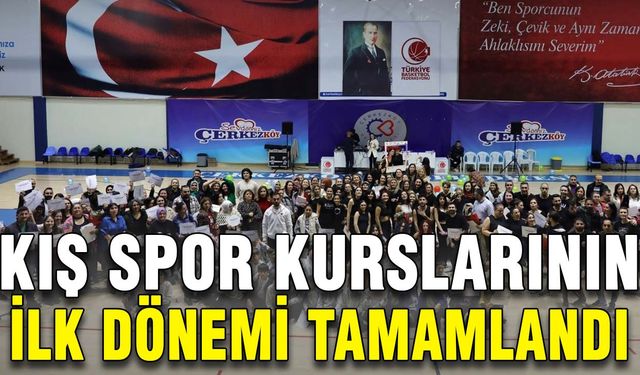 Kış spor kurslarının ilk dönemi tamamlandı