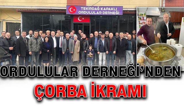 Ordulular Derneği’nden çorba ikramı