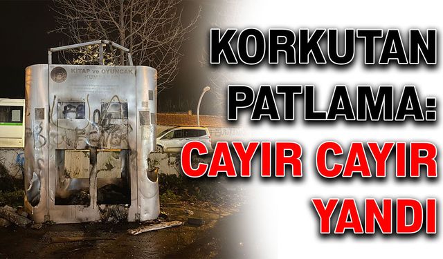 Korkutan patlama: Cayır Cayır yandı