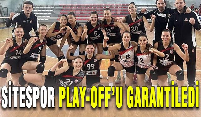 Sitespor Play-off’u garantiledi