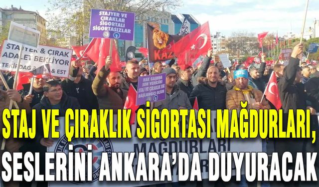 Staj ve Çıraklık Sigortası Mağdurları, seslerini Ankara’da duyuracak
