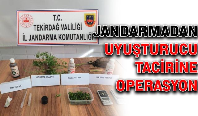 Jandarmadan uyuşturucu tacirine operasyon