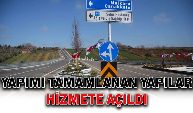 Yapımı tamamlanan yapılar hizmete açıldı