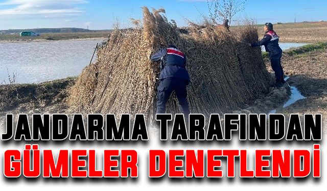 Jandarma tarafından gümeler denetlendi