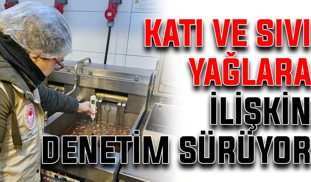 Katı ve sıvı yağlara ilişkin denetim sürüyor