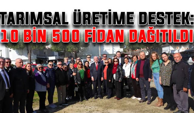 Tarımsal üretime destek: 10 bin 500 fidan dağıtıldı