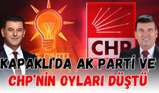 Kapaklı’da AK Parti ve CHP’nin oyları düştü