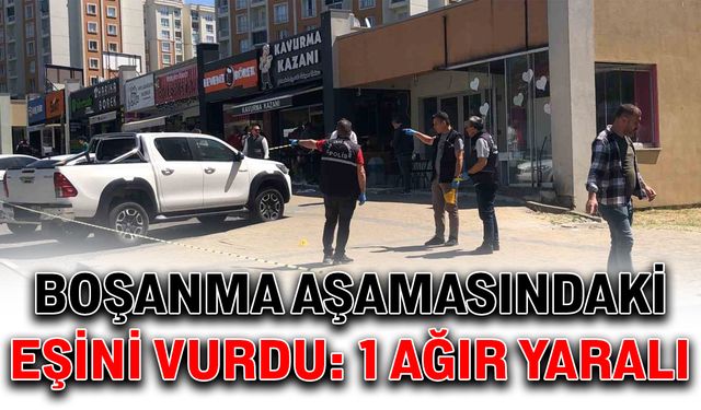 Boşanma aşamasındaki eşini vurdu: 1 ağır yaralı