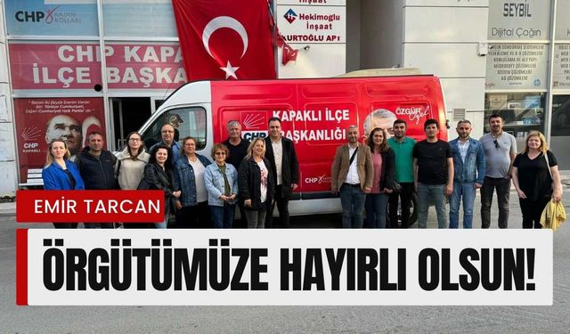 CHP Kapaklı İlçe Başkanlığı minibüs satın aldı