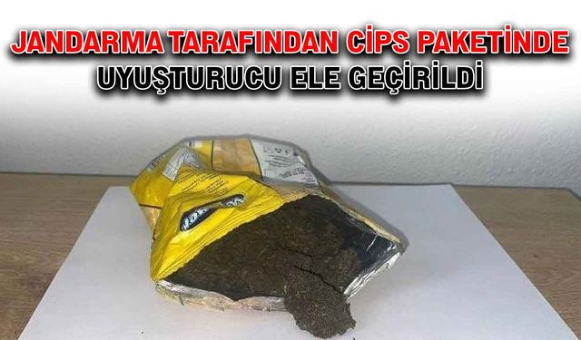 Jandarma tarafından cips paketinde uyuşturucu ele geçirildi