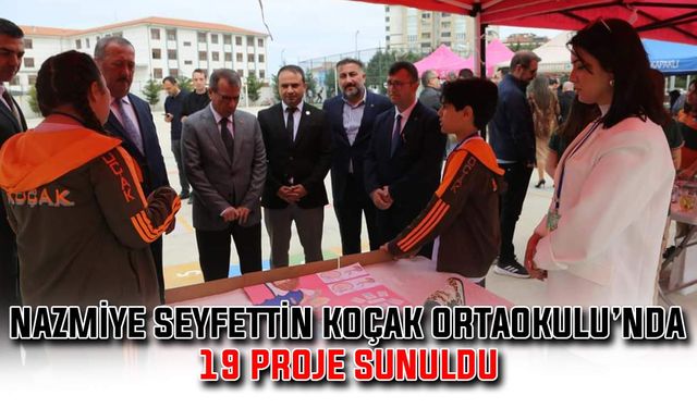 Nazmiye Seyfettin Koçak Ortaokulu’nda 19 proje sunuldu