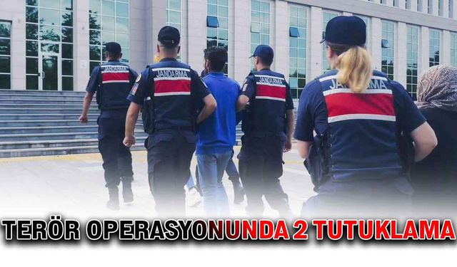 Terör operasyonunda 2 kişi tutuklandı