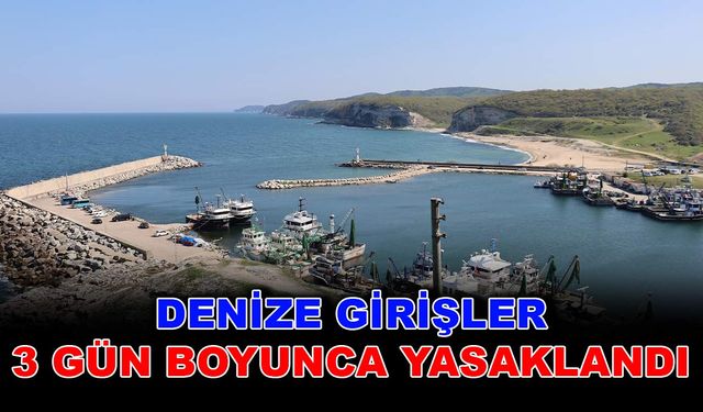 Denize girişler 3 gün boyunca yasaklandı