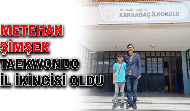 Metehan Şimşek, Taekwondo il ikincisi oldu