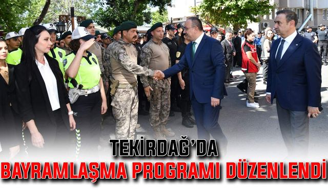 Tekirdağ’da bayramlaşma programı düzenlendi