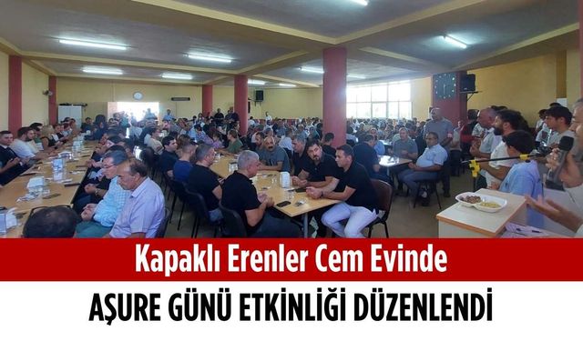 Kapaklı Erenler Cem Evinde aşure günü etkinliği düzenlendi