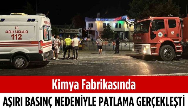 Kimya fabrikasında aşırı basınç nedeniyle patlama gerçekleşti