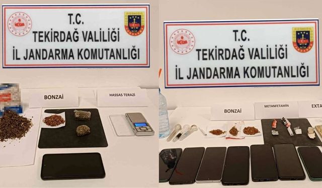 Kapaklı ve Çerkezköy’de uyuşturucu ele geçirildi