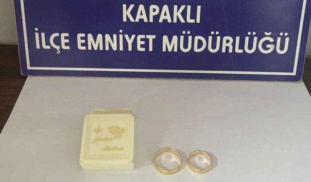 Kapaklı’da kuyumcuya sahte yüzük satmaya çalışan şahıs yakalandı